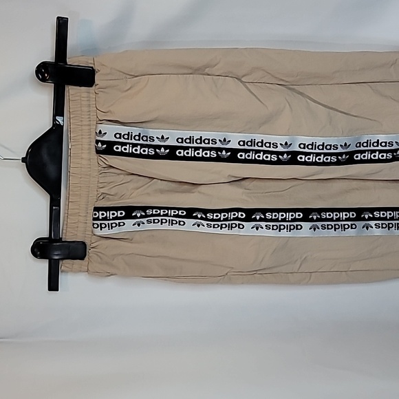 Adidas Ryv Taping Track Pants Blush Tapered Baggy 90s Retro Logo voluminous - Picture 8 of 13